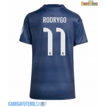 Camisa de time de futebol Real Madrid Rodrygo Goes #11 Replicas 2º Equipamento Feminina 2025-26 Manga Curta